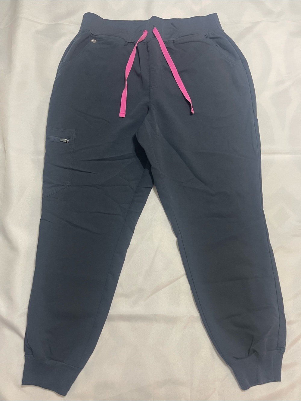 FIGS Zamora High Waisted 2.0 Jogger Pants Night Sky Large Petite